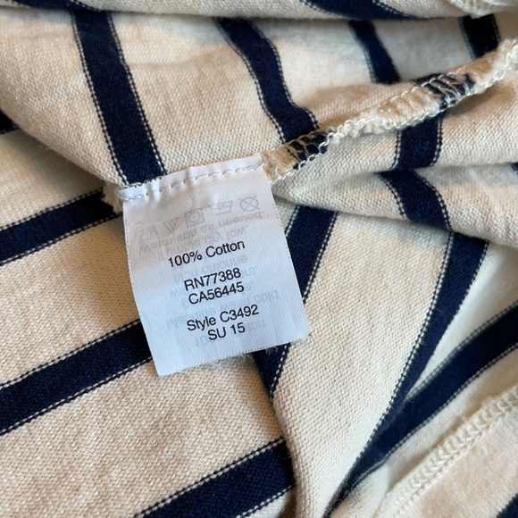 JCrew Stripe Zipper Shoulder Cotton Dress - Picture 4 of 4